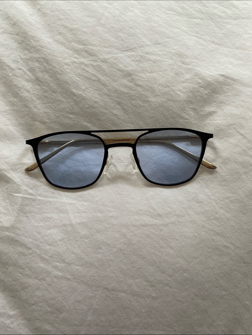 New Carolina Lemke Razz Aviator Sunglasses with Blue Lens
